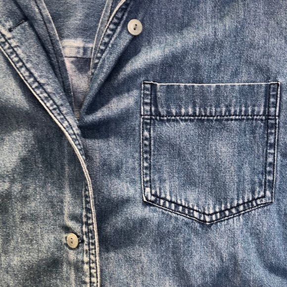 Faded Glory Oversized Denim Button Down Shirt - Picture 2 of 7